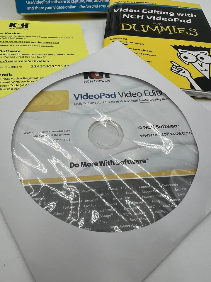 Video Editing NCH VideoPad Software For Dummies CD ROM & Book - Image 4 of 4