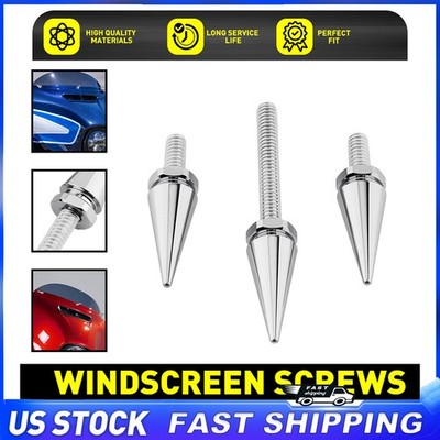 Windshield Spike Bolt Screws For 2014-on Harley Davidson Electra Glide/Ultra 3x