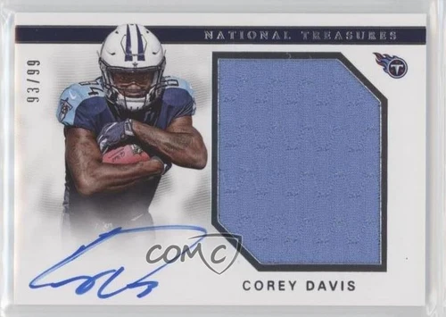 2017 National Treasures Rookie Material Signatures RPS /99 Corey Davis Auto RC