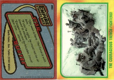 1980 Topps The Empire Strikes Back Series 3 #283 The Courageous Trench Fighters!