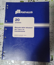 FIAT ALLIS 20 APRIPISTA MANUALE USO E MANUTENZIONE