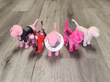 VS Victoria  s Secret PINK Dog Puppy Plush Mixed Lot of 5 Collectible