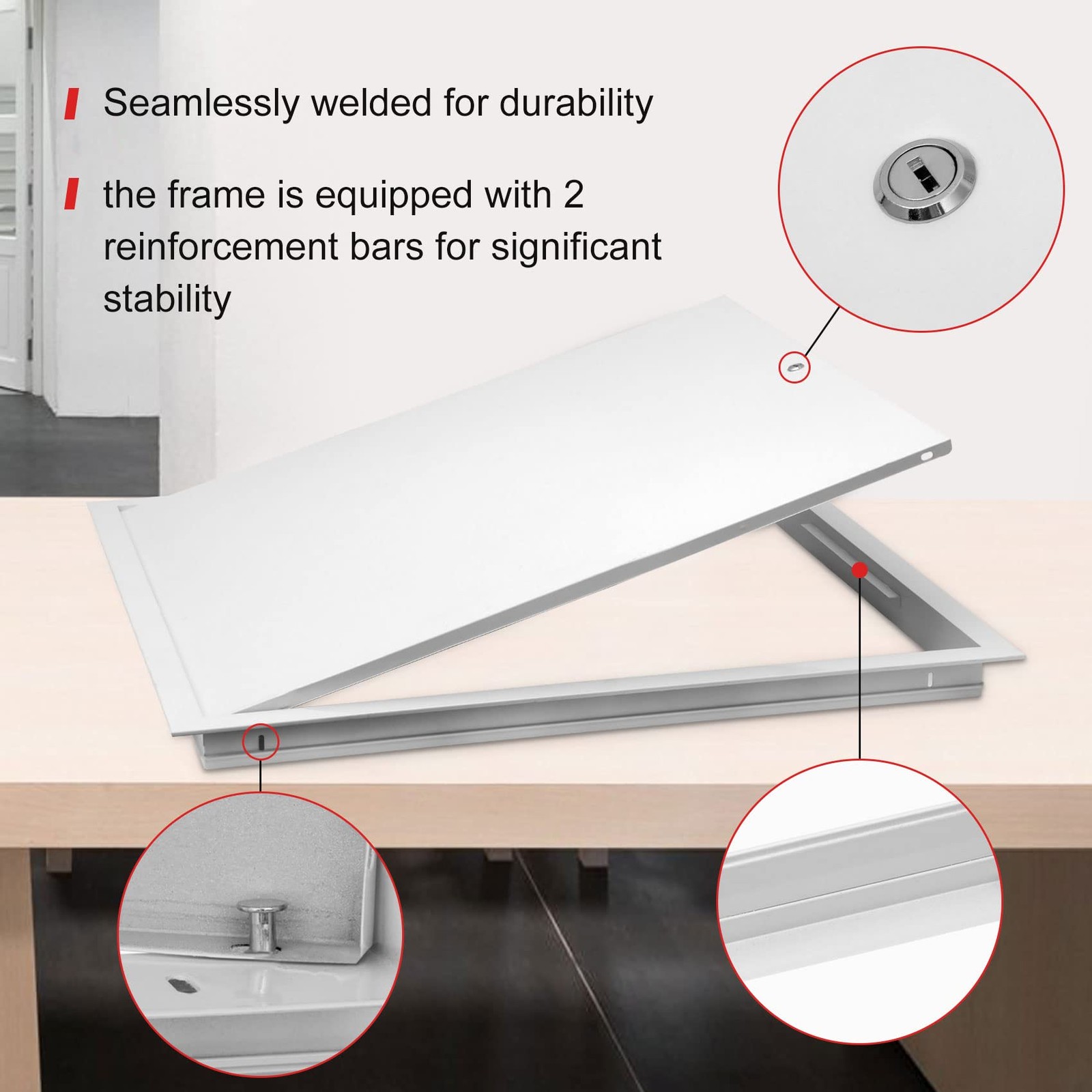 Thicken 1mm 24 x 24 Access Panel for Drywall,Attic Door, Ceiling Access Panel...
