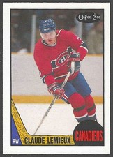 1987-88 O-Pee-Chee Claude Lemieux RC Rookie #227 NM-MINT