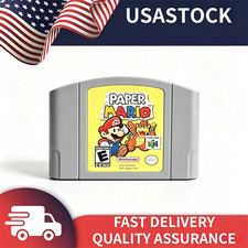 Paper Mario Games Cartridge For Nintendo 64 Console US Version Fast Shipping