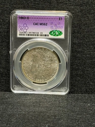 1883-O Morgan Silver Dollar MS62 CAC