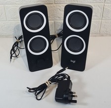 Logitech Z200 PC Wired Black Speakers Stereo Sound TV/Tablet 10W 3.5mm Jack 