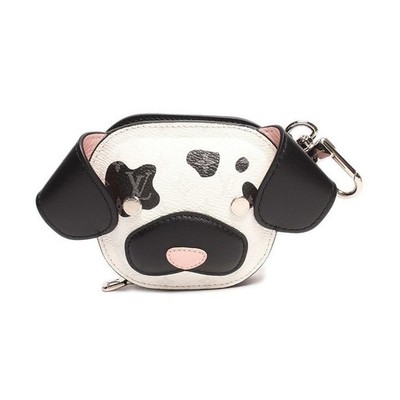 Louis Vuitton Bag Charm Pouch Silver Hardware LV Dog Leather - Main Image