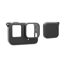 Black Body Silicone Protection Case With Lens Cap Accessory for Insta360 Ace Pro