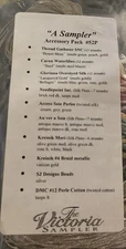 The Victoria Sampler A Sampler Accessory Pack #52P New