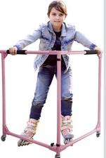 GanFindX Folding Skater Aid Roller Skate Trainer Adjustable For Kids. Pink New.