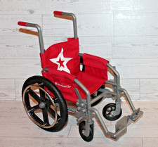 American Girl Berry Red Doll Medical Wheelchair for 18" Dolls Disability Chair