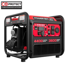 PowerSmart 4400W Inverter Generator, Gas Powered, CO Detect 62 lbs,EPA Certified