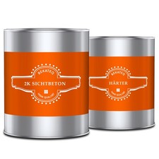 Sichtbeton 2K PU Versiegelung farblos seidenmatt UV-fest, Wetterfest BK-1000EP