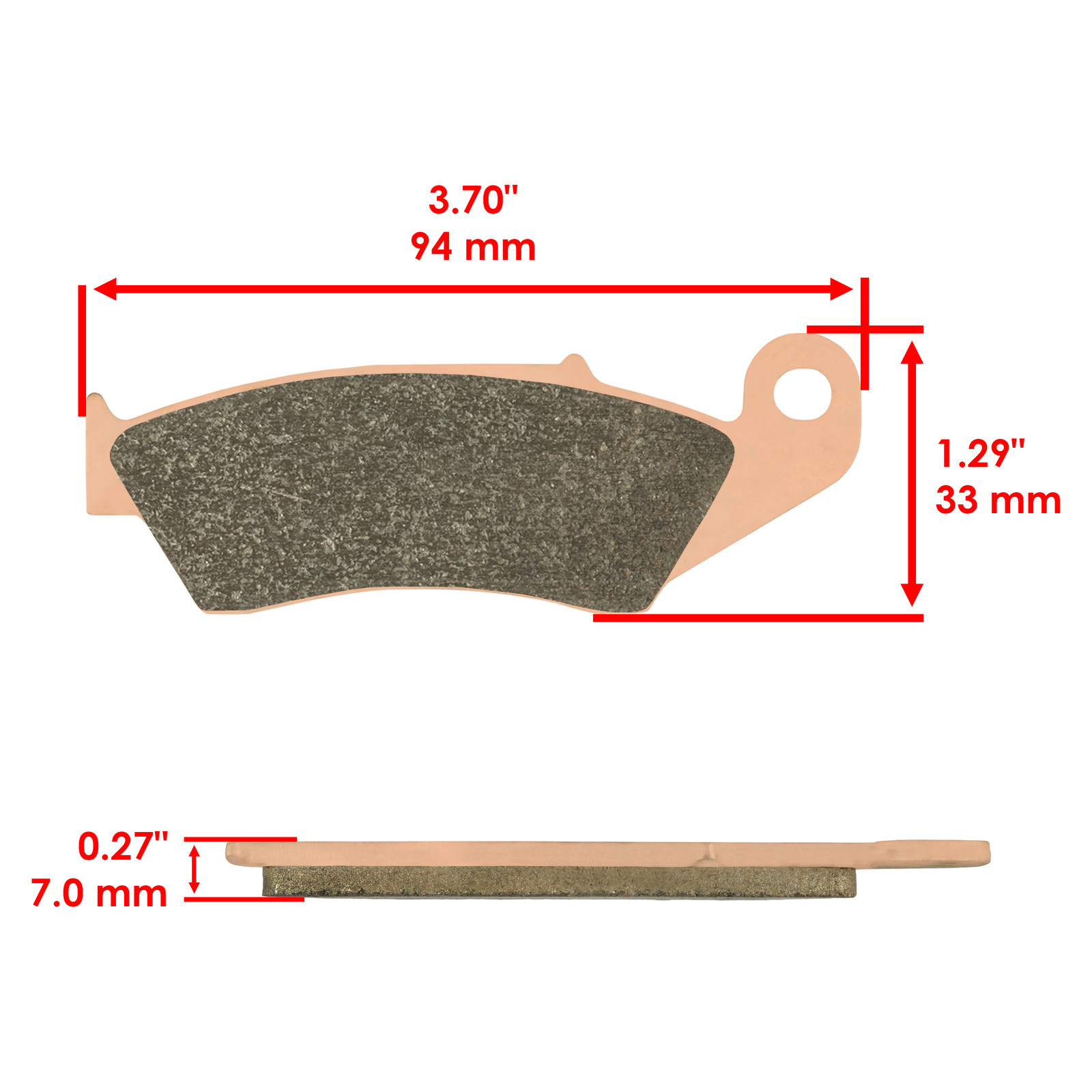 Front & Rear Sintered Brake Pads For Honda CR250 CR250R 2005-2007