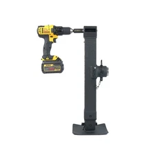 Trailer Valet JX7-P Drill Jack 7000 LB Pipe Mount Removable Side Crank Drop Leg
