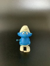 Vintage 1980 Peyo Wallace Berrie Smurf Wind-Up Toy 3  READ