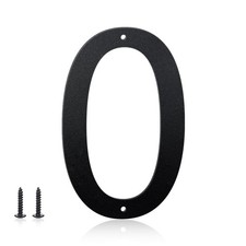 3 Inch House Numbers and Metal Letters for Outdoor Signs, 3 Inch, Black 0