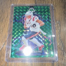 Panini Mosaic 2024 Kendrick Bourne #150 Green Mosaic Prizm Patriots Card
