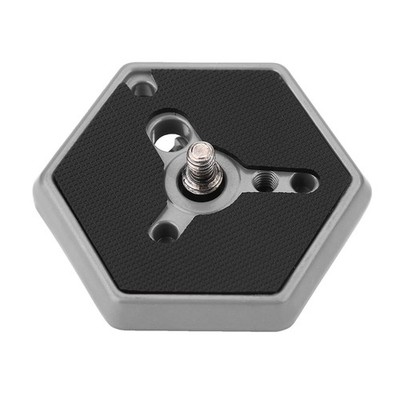Tbest Hexagon Quick Release Plate for Tripod Camera, As picture show, Black