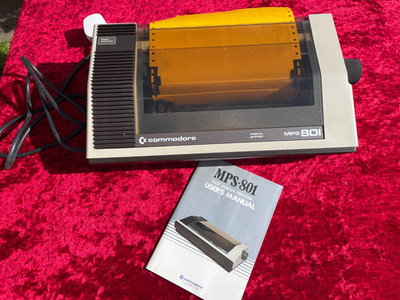 Commodore MPS 801 Nadeldrucker mit Bedienungsanleitung - ungetestet