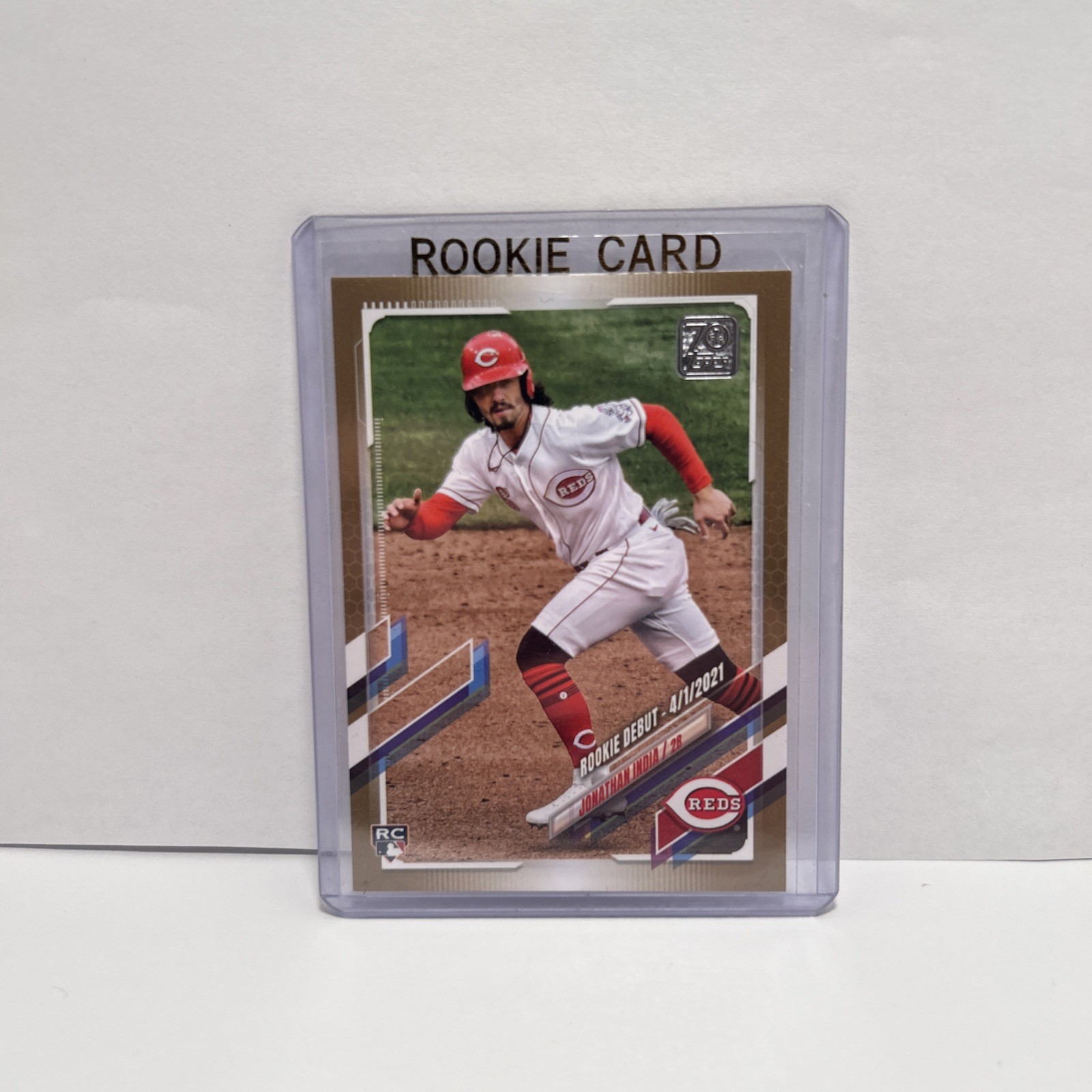 2021 Topps Update Series - Rookie Debut Jonathan India #US145 Gold /2021 (RC)