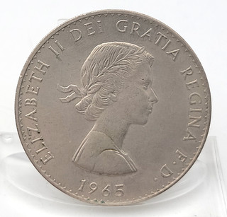 1965 Sir Winston Churchill Crown Minted United Kingdom Five Shillings Lot. H263
