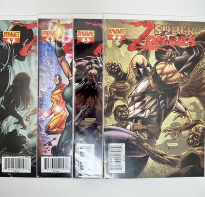SUPER-ZOMBIES #2B, #3B, #4A, #4B (Dynamite 2009) FN-VF Lot Set of 4