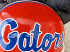 Urban Meyer Signed Florida Gators Riddell Full Size Helmet "06 + 08 Nat Champs" — photo 3