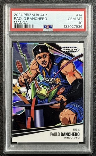 Paolo Banchero #14 2024 Panini Prizm Black Manga card
