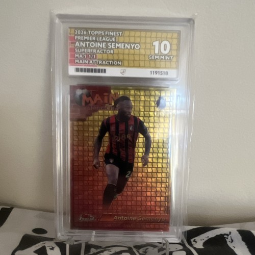 Topps 2026 Finest Premier League Antoine Semenyo MA-1 Superfractor 1/1 ACE 10