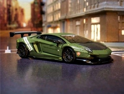 Hot Wheels Elite 64 Lamborghini Aventador LP 700-4 1:64 Grün/RLC/DIECAST/SEALED