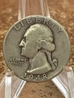 1948 Washington Silver Quarter, Average Circulated 90% Silver  # PS122