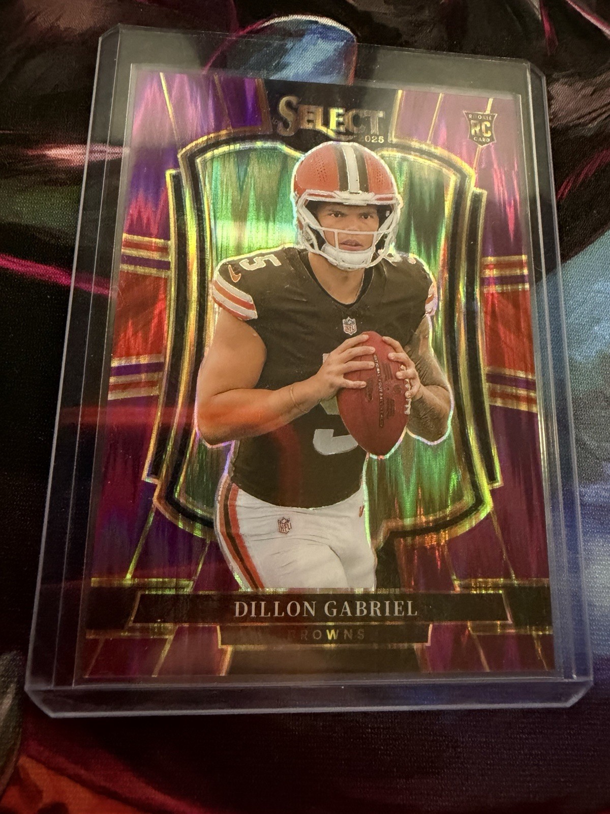 Dillon Gabriel 2025 Panini Select Purple Prizm /699 Premiere RC #154 Browns