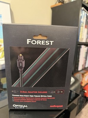 AudioQuest Forest Toslink Fiber Optic Digital Audio Cable - 16ft. (5m)NEW IN BOX