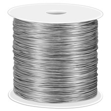 cridoz 26 Gauge Stainless Steel Wire for Jewelry Making, 26 Gauge, Silver