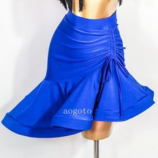 Latin Salsa Tango Rumba Cha Cha Square Ballroom Dance Dress Skirt 3 Colors