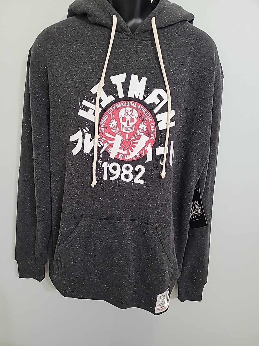 Roots Of Fight Bret Hitman Hart WWE Hoodie Sweatshirt Size Large Black BNWT  NEW - Main Image