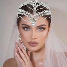 Wedding Headpiece Bride Rhinestone Bridal Hair Accessories Tiaras Women Silver
