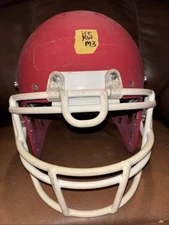 Schutt AiR XP Pro Medium Football Helmet (Flat Red W/ White Face Mask)