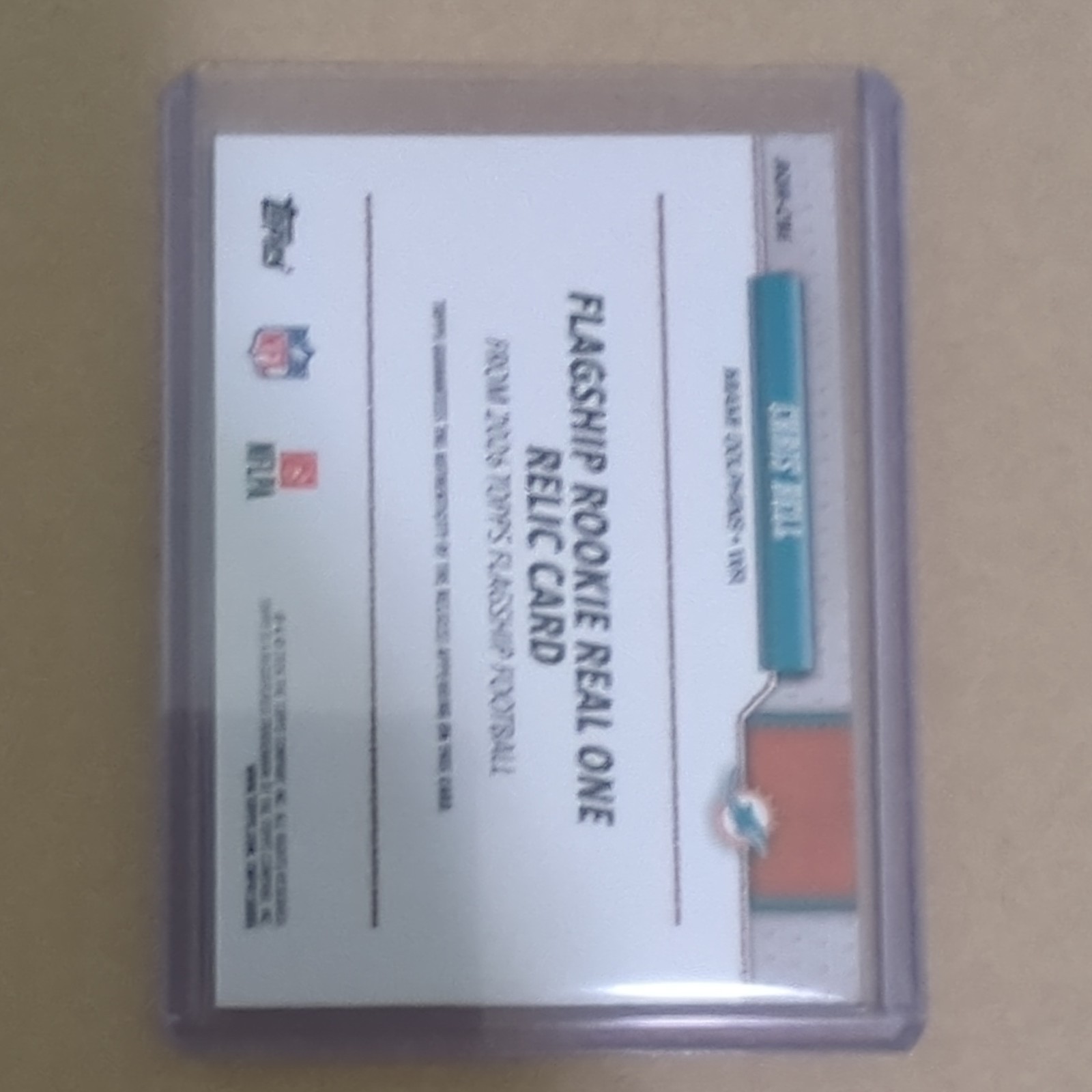 Topps 2026 Football Chris Bell Flagship Rookie Real One Relic Orange ...