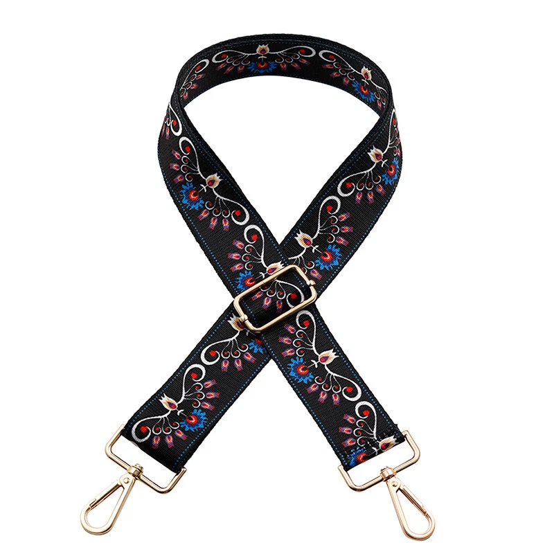 Adjustable Wide Crossbody Bag Strap with Printing Design