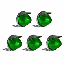Custom Car Truck Metal Outside Mini Marker Lights Green Lens Beehive Custom Car Truck Metal Outside Mini Marker Lights Green Lens Beehive