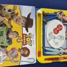 Disney Pixar Toy Story 22 Page Storybook + Magnetic Drawing Kit Ages 3+