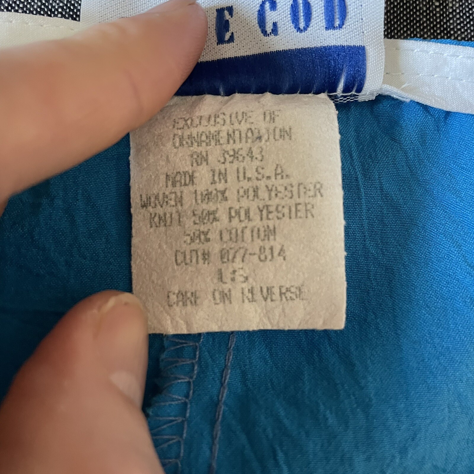 cape cod vintage 90s polyester Funky Patterned pa… - image 3