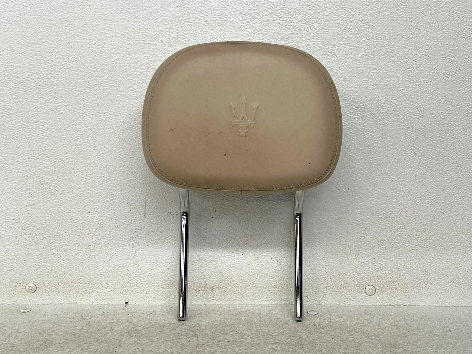 ⭐2014-2020 MASERATI GHIBLI FRONT UPPER SEAT HEADREST HEAD REST BEIGE OEM LOT2531