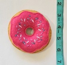 Stuffed Felt Glazed Donut Doughnut Gift Food Sprinkled Chocolate Decor hot pink