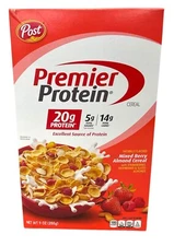 Post Premier Protein Mixed Berry Almond Cereal 9 oz