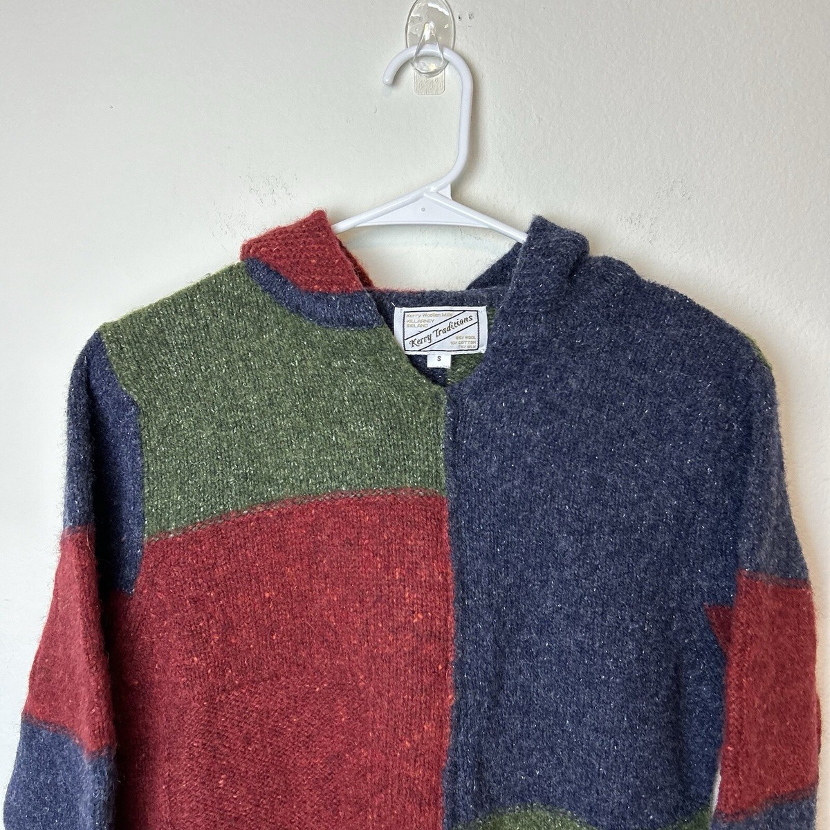 5HC314 KERRY TRADITIONS ウールニット Vintage Kerry Traditions Woolen Mills Irish Wool Brown