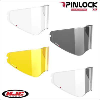 HJC F70 HJ-32 Pinlock Motorcycle Helmet Visor  Anti-Fog Insert Clear Dark Yellow